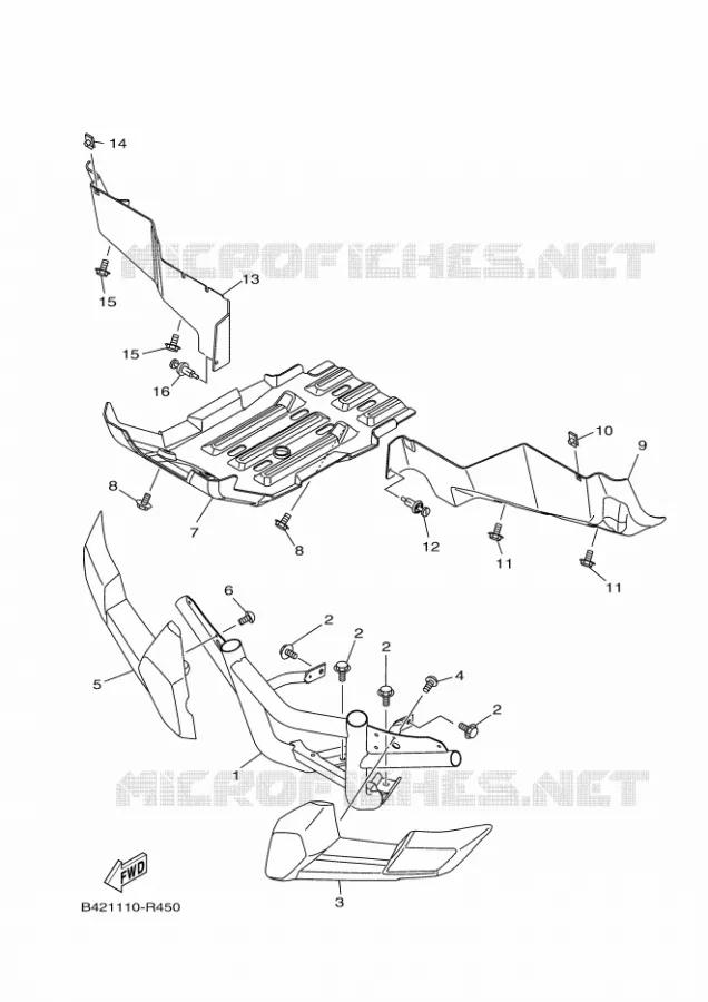 SPATBORD Yamaha SIDE BY SIDE 700 2021 VIKING  YXM700E/YX70MPM