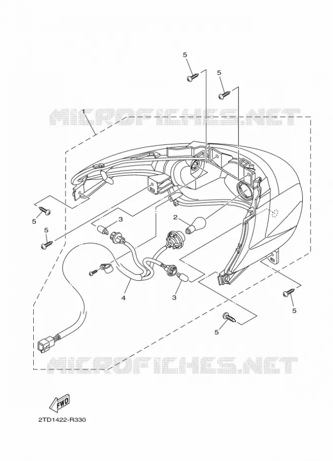 ACHTERLICHT Yamaha SCOOTER 125 2021 D'ELIGHT  LTS125-C