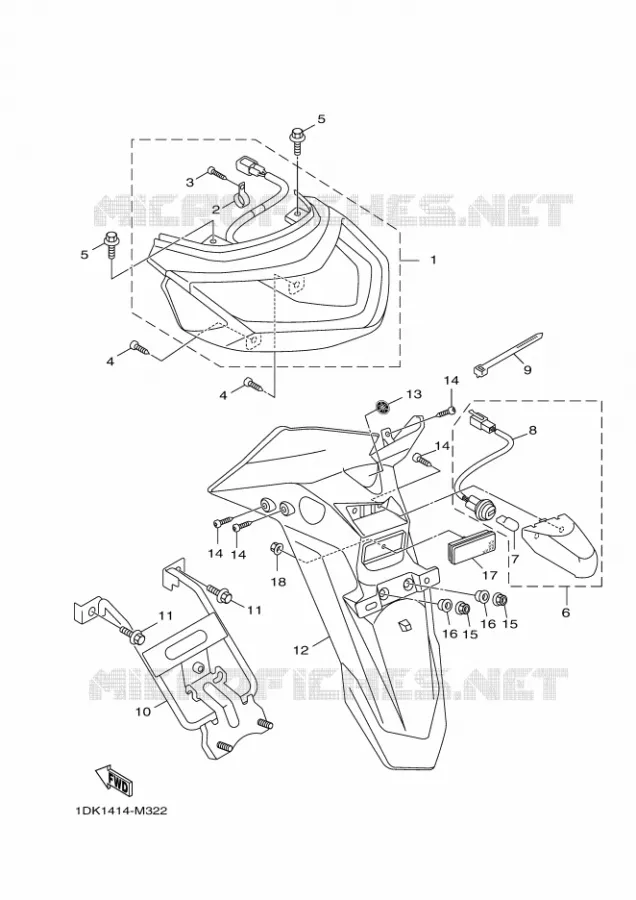 ACHTERLICHT Yamaha SCOOTER 125 2014 MAJESTY S  XC125R