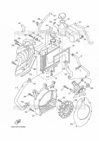 RADIATEUR / SLANG voor Yamaha MAJESTY S 125 2014