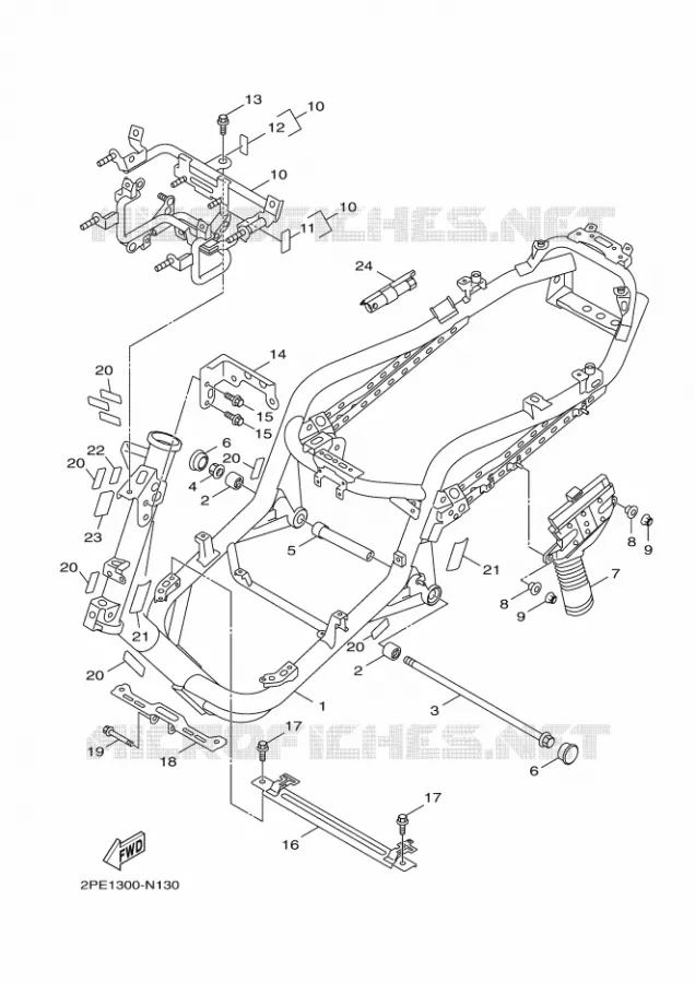 FRAME Yamaha SCOOTER 125 2014 MAJESTY S  XC125R
