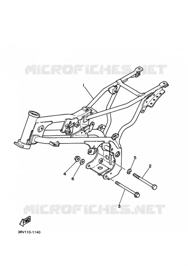 FRAME Yamaha MOTO 80 2003 PW  PW80