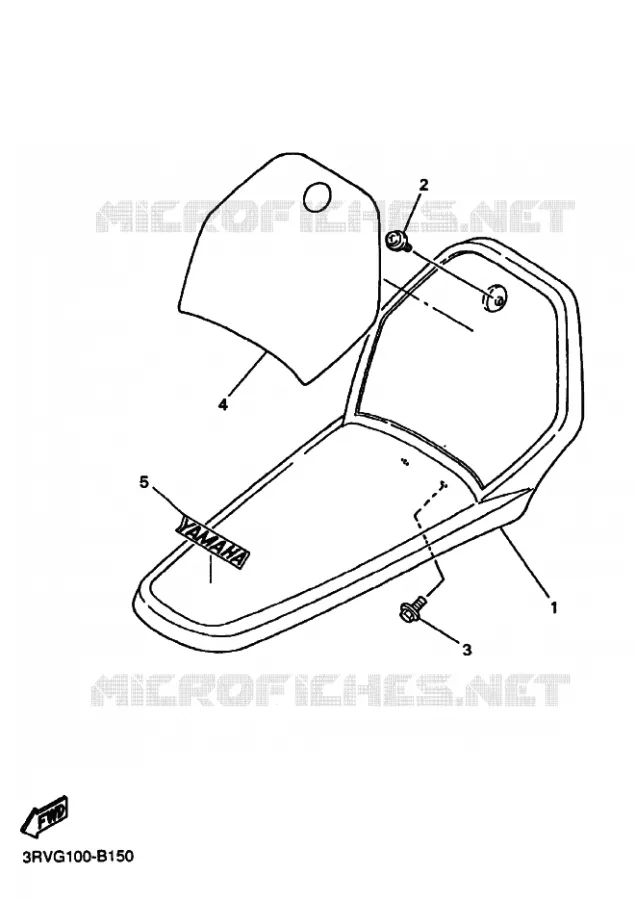 VOORSPATBORD Yamaha MOTO 80 2004 PW  PW80