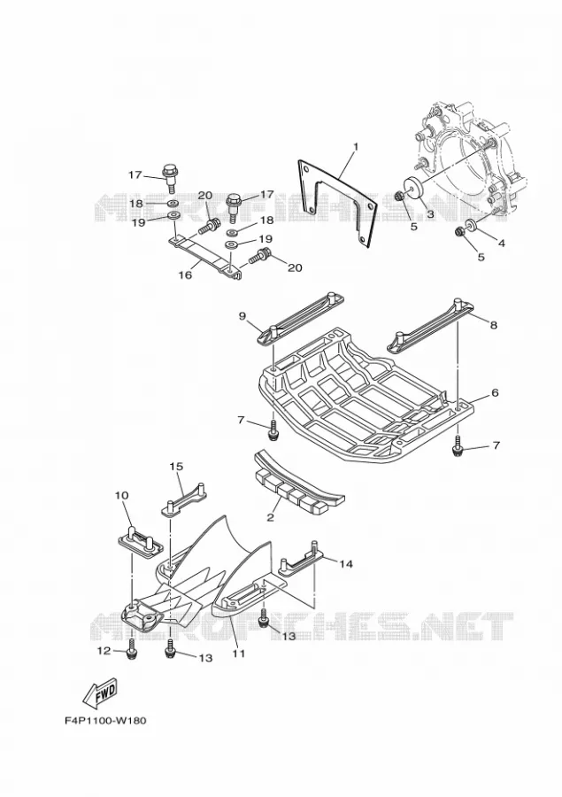 JET UNIT 4 Yamaha Waverunner 1800 2021 GP  GP1800A-W