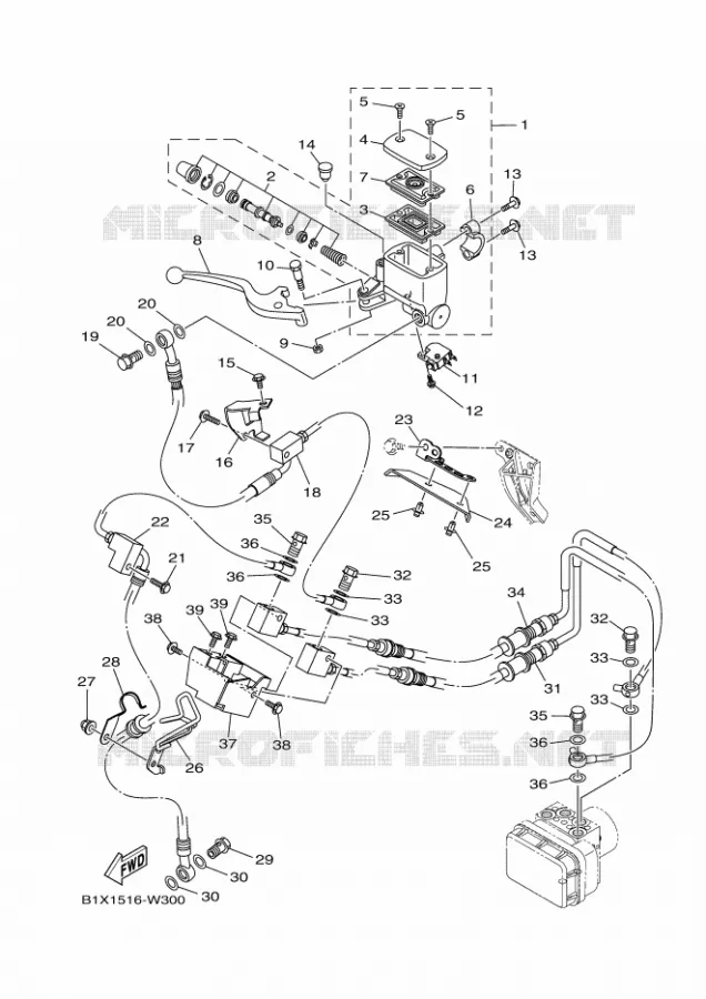 REMPOMP VOOR Yamaha MOTO 300 2022 R3  YZF320-A