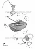 BENZINE TANK voor Yamaha YZ 250 F Monster Energy Yamaha Racing Edition 2022
