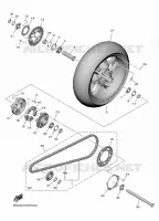 ACHTERWIEL voor Yamaha YZF-R1 2022