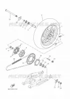 ACHTERWIEL voor Yamaha TRACER 7 2022