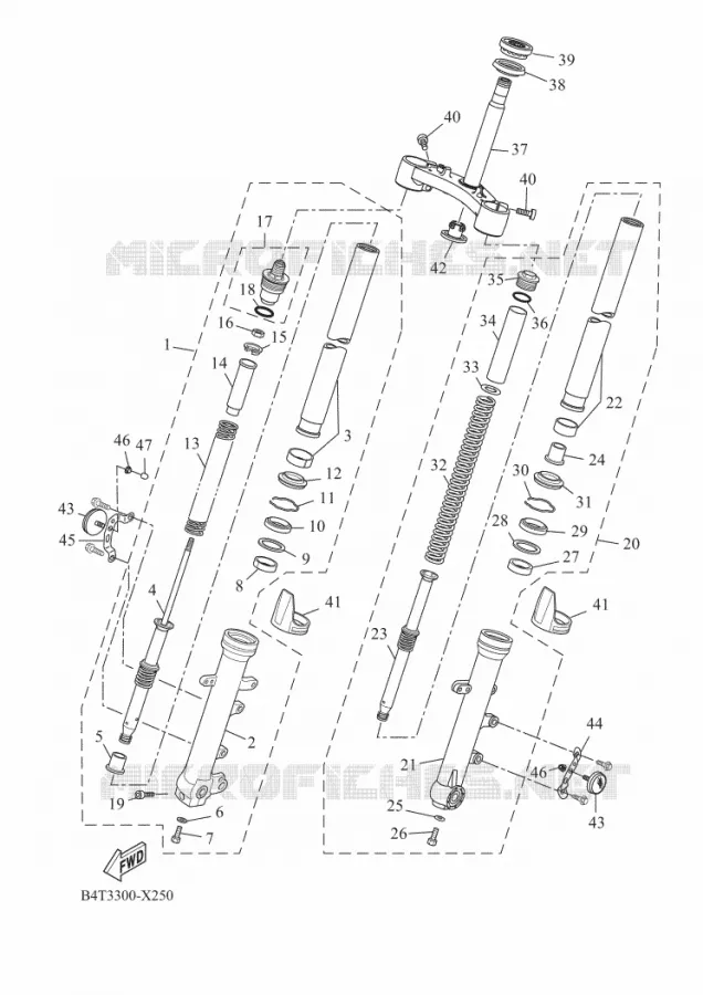 VOORVORK Yamaha MOTO 700 2022 TRACER  MTT690