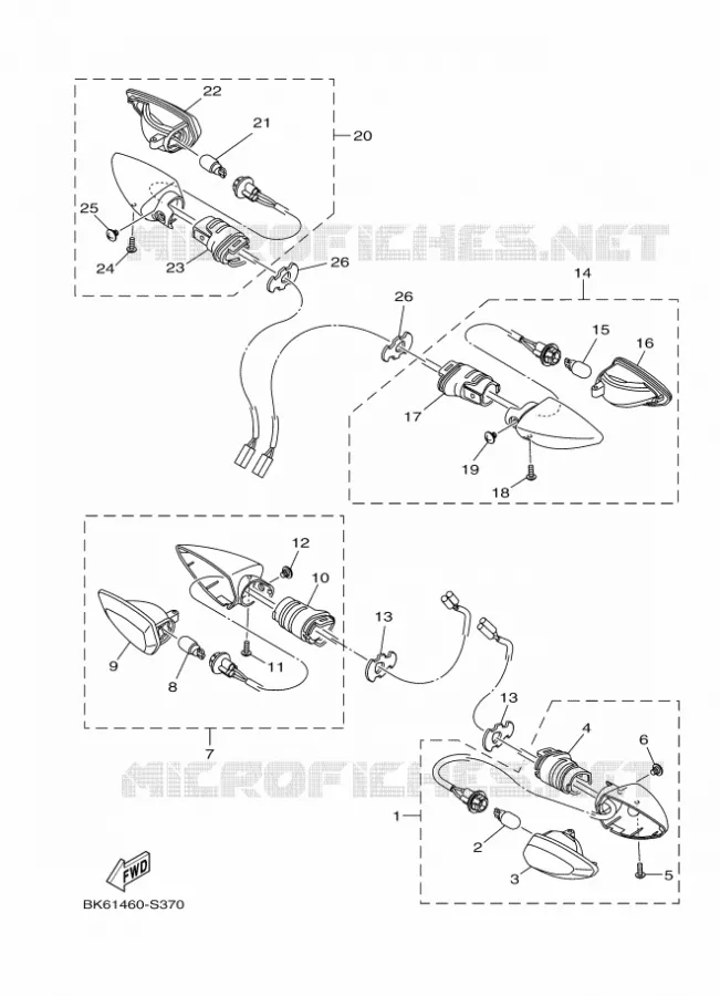KNIPPERLICHT Yamaha MOTO 125 2022 R125  YZF125-A