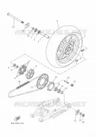 ACHTERWIEL voor Yamaha TRACER 7 A2 35KW 2022
