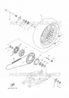 ACHTERWIEL voor Yamaha TRACER 7 A2 35KW 2022