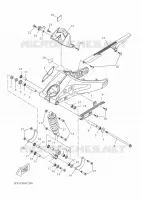 ACHTERBRUG / SCHOKBREKER voor Yamaha MT-125 2022