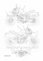 STICKER voor Yamaha MT-125 2022