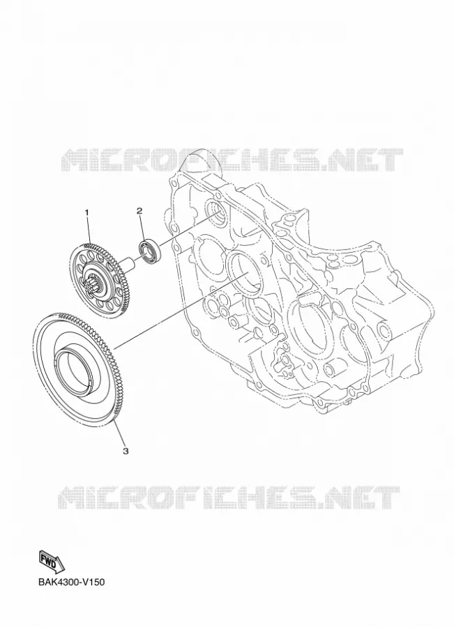 STARTMOTOR KOPPELINGS Yamaha MOTO 250 2022 WRF  WR250F