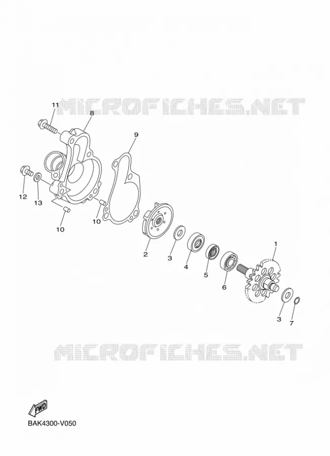WATERPOMP / SLANGEN Yamaha MOTO 250 2022 WRF  WR250F