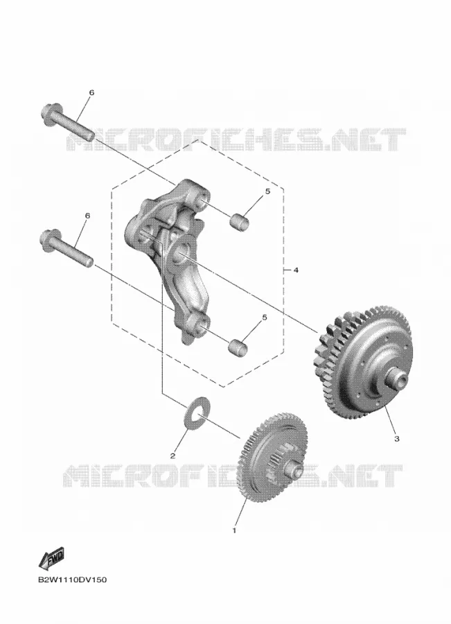STARTMOTOR KOPPELINGS Yamaha MOTO 450 2022 WRF  WR450F