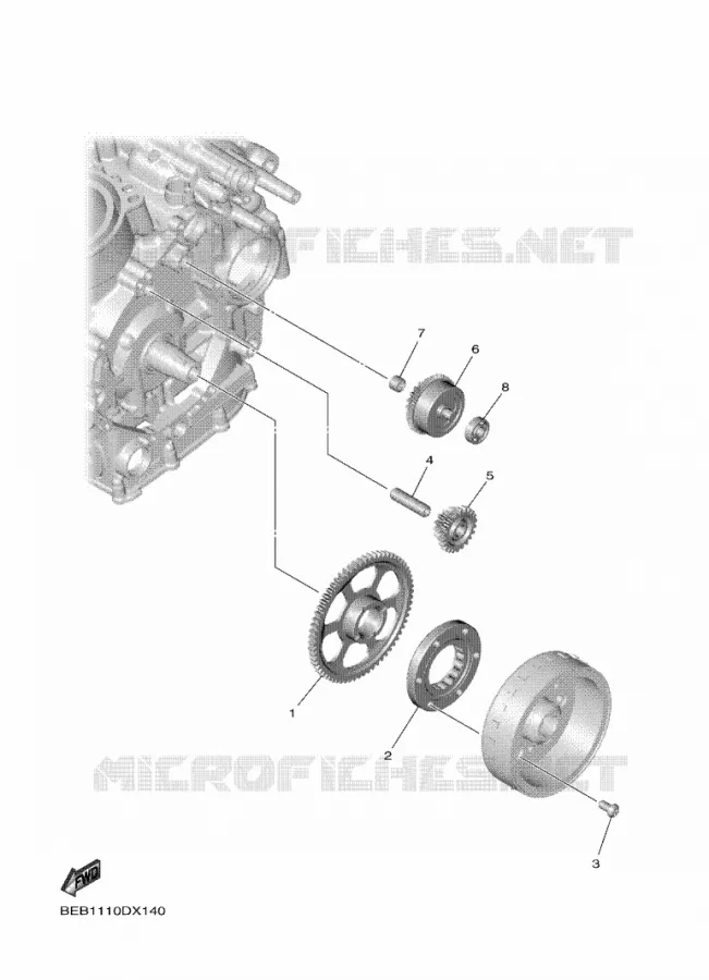 STARTMOTOR Yamaha MOTO 700 2022 R7  YZF690-U