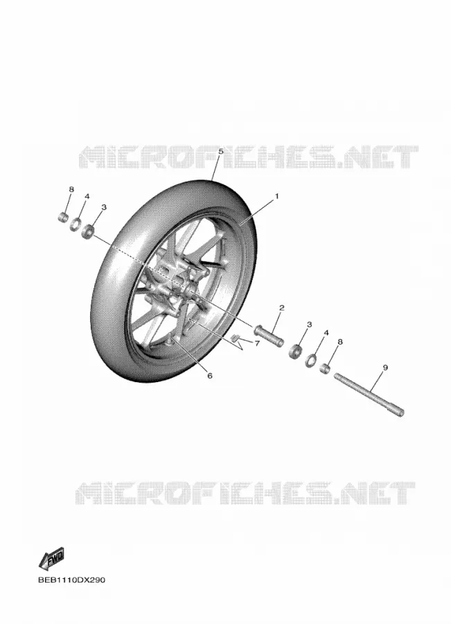 VOORWIEL Yamaha MOTO 700 2022 R7  YZF690-U