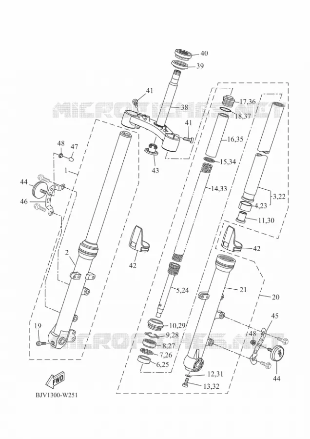 VOORVORK Yamaha MOTO 700 2022 XSR  MTM690