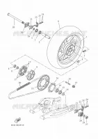 ACHTERWIEL voor Yamaha XSR 700 2022