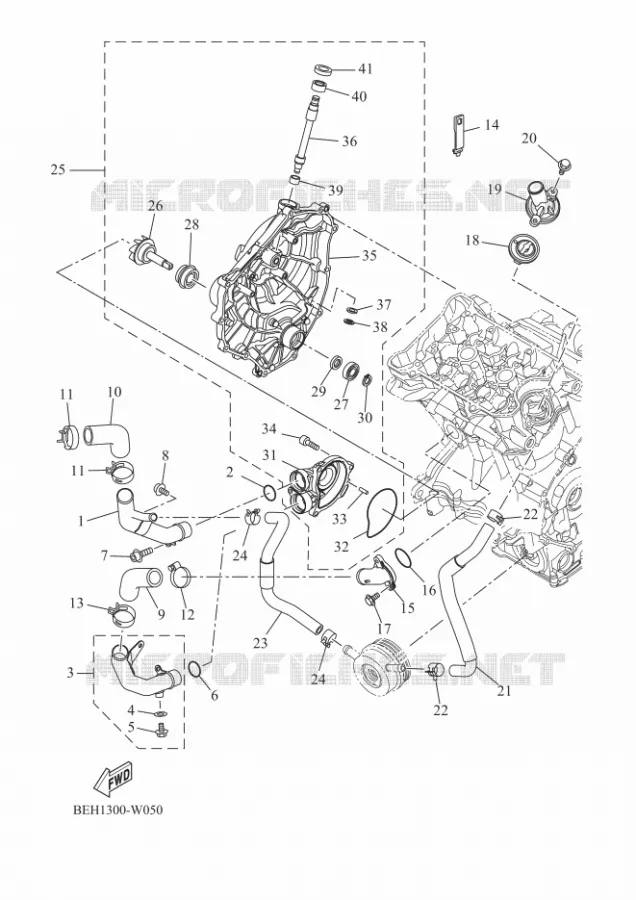 WATERPOMP  Yamaha MOTO 700 2022 TENERE  XTZ690