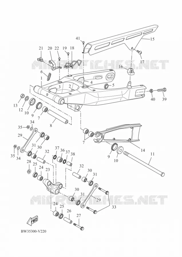ACHTERBRUG Yamaha MOTO 700 2022 TENERE  XTZ690D-B