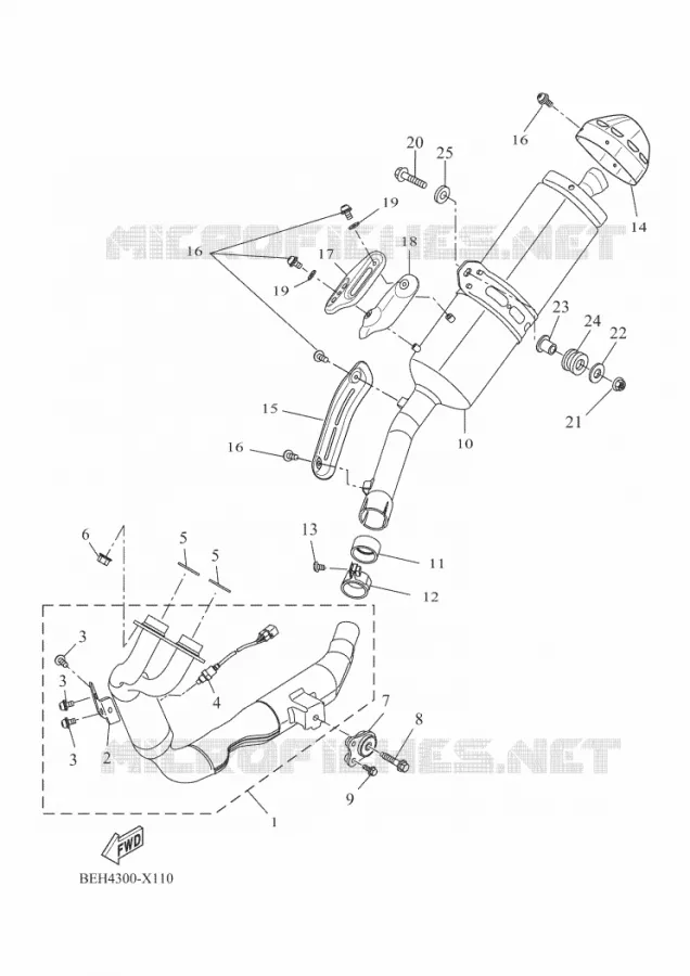 UITLAAT Yamaha MOTO 700 2022 TENERE  XTZ690D-B