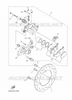 REMKLAUW ACHTER voor Yamaha MT-03 2022