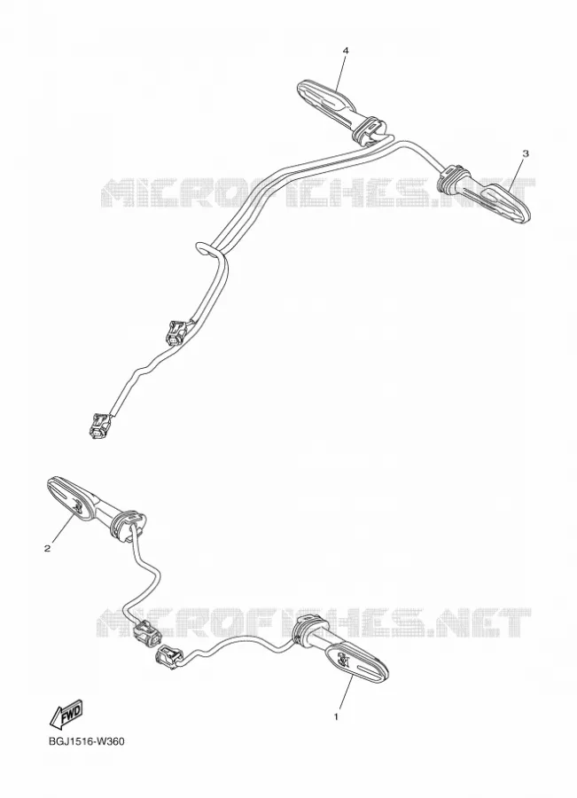KNIPPERLICHT Yamaha MOTO 300 2022 MT  MTN320-A