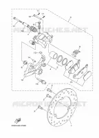REMKLAUW ACHTER voor Yamaha MT-03 2022