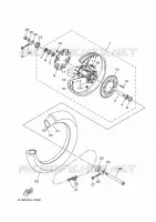 ACHTERWIEL voor Yamaha YZ 250 X 2022