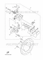 REMKLAUW ACHTER voor Yamaha MT-25 2022
