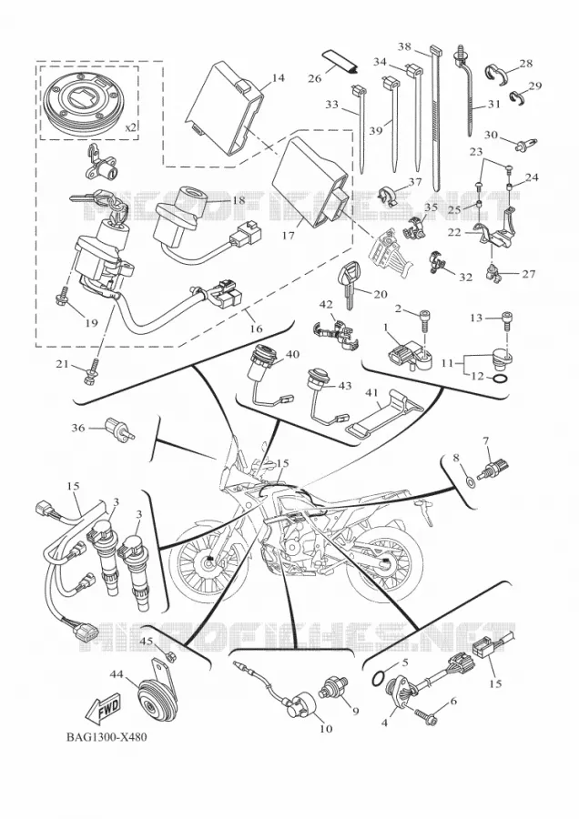 ELECTRISCH 2 Yamaha MOTO 700 2022 TENERE  XTZ690D