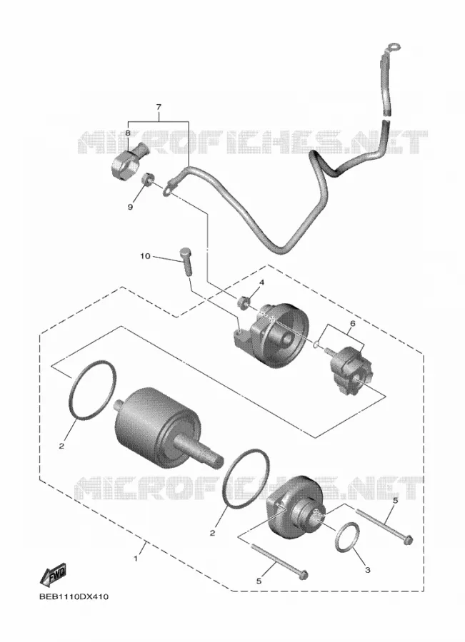 STARTMOTOR Yamaha MOTO 700 2022 R7  YZF690