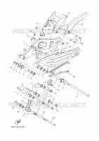 ACHTERBRUG voor Yamaha XSR 700 XTribute A2 35KW 2022