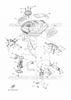 BENZINE TANK voor Yamaha XSR 700 XTribute A2 35KW 2022