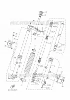 VOORVORK voor Yamaha XSR 700 XTribute A2 35KW 2022