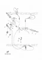 STUUR / KABEL voor Yamaha XSR 700 A2 35KW 2022