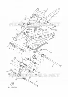 ACHTERBRUG voor Yamaha XSR 700 A2 35KW 2022