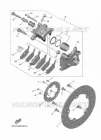 REMKLAUW ACHTER voor Yamaha MT-09 A2 35KW 2022