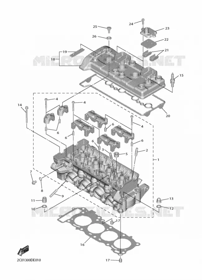 CILINDER Yamaha MOTO 600 2022 R6  YZF600W