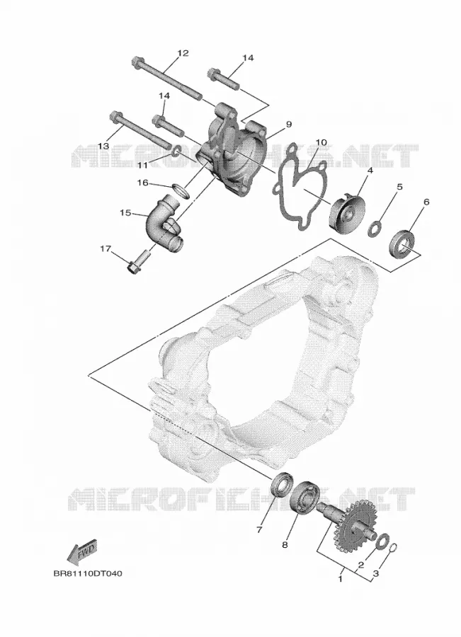 WATERPOMP / SLANGEN Yamaha MOTO 65 2022 YZ  YZ65