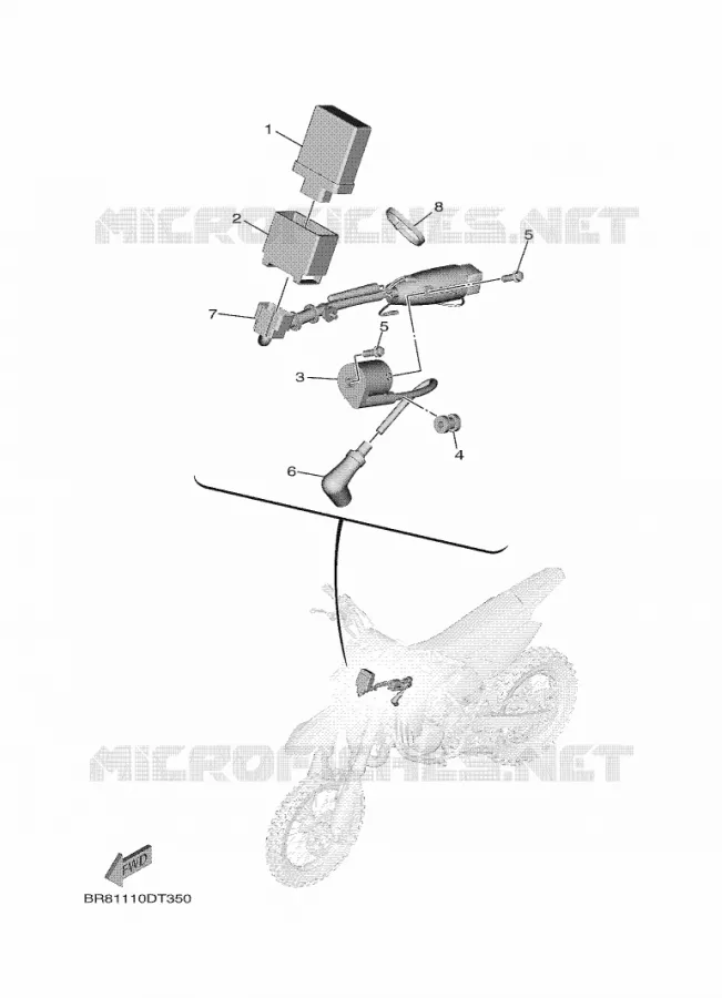ELECTRISCH 1 Yamaha MOTO 65 2022 YZ  YZ65