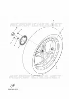 ACHTERWIEL voor Yamaha NMAX 125 2022
