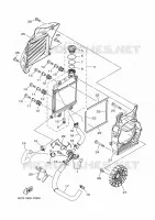 RADIATEUR / SLANG voor Yamaha TRICITY 125 2022