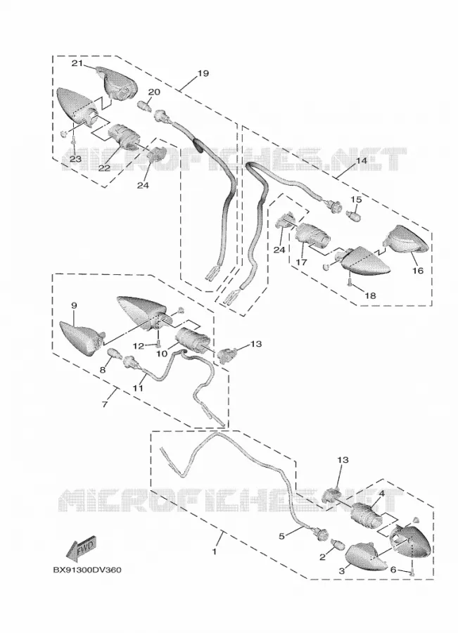 KNIPPERLICHT Yamaha SCOOTER 300 2022 TRICITY  MWD300