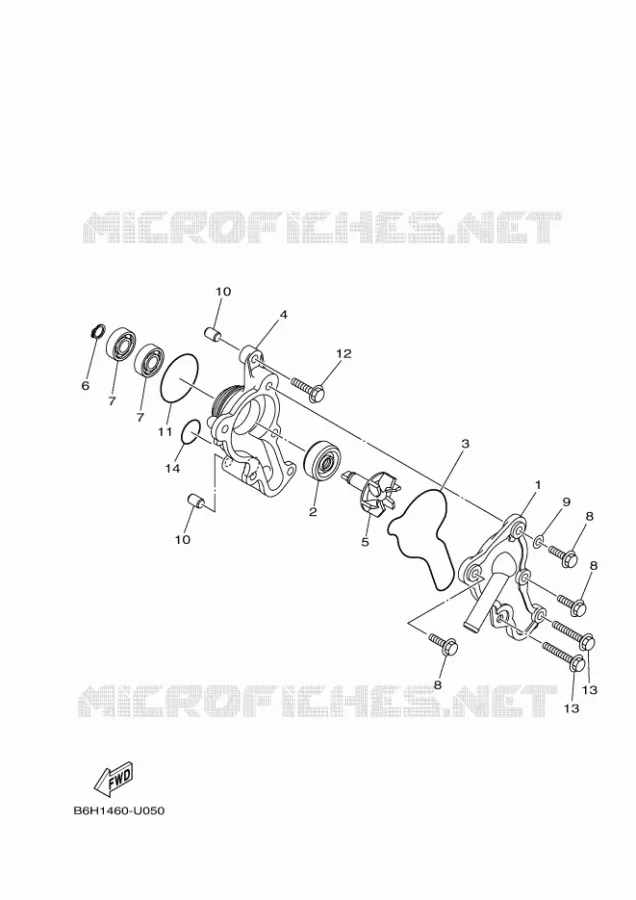WATERPOMP / SLANGEN Yamaha SCOOTER 155 2022 TRICITY  MWS155-A