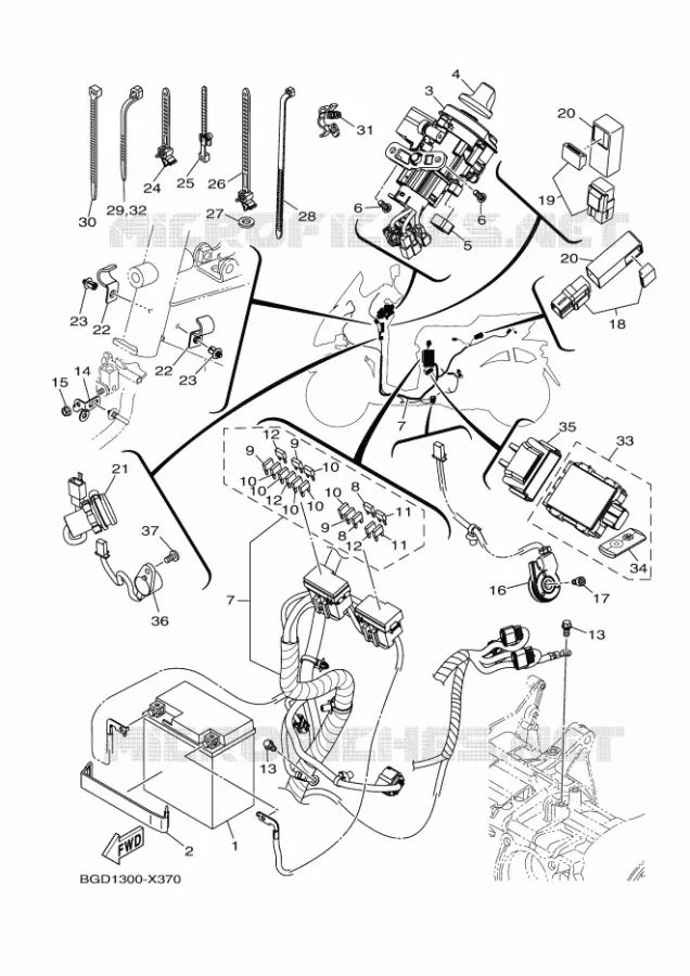 ELECTRISCH 1 Yamaha SCOOTER 155 2022 TRICITY  MWS155-A