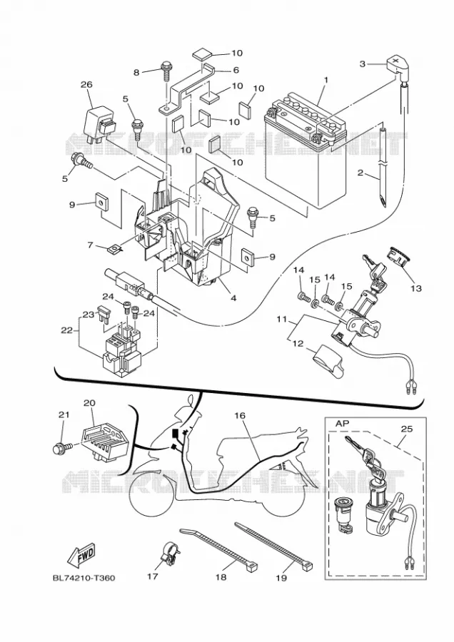 ELECTRISCH 2 Yamaha SCOOTER 115 2022 CYGNUS  XC115F